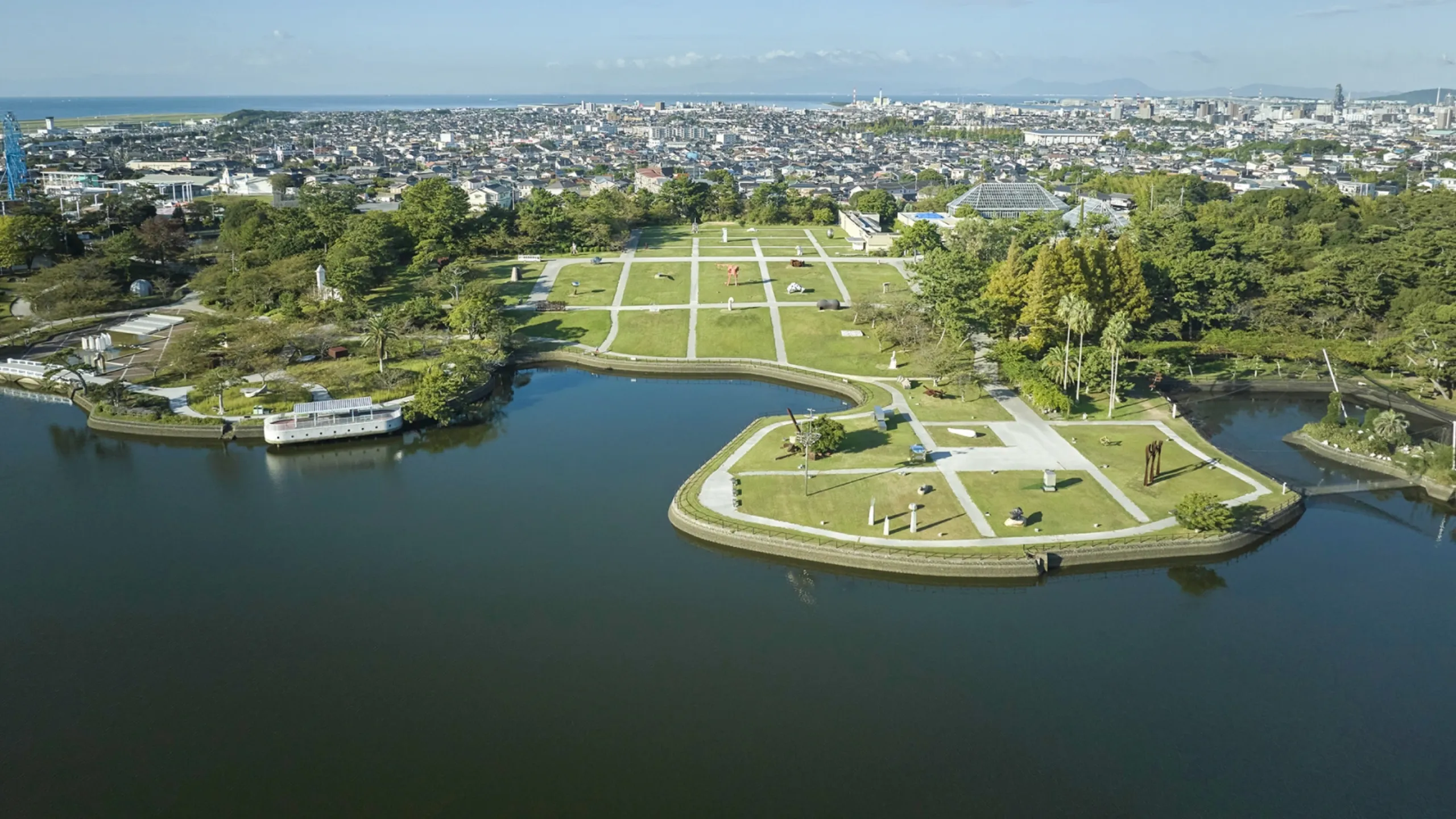 画像：常磐公園全体を俯瞰した様子