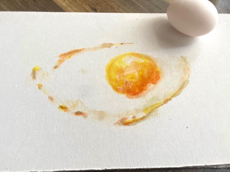 ワークショップ①テンペラ
